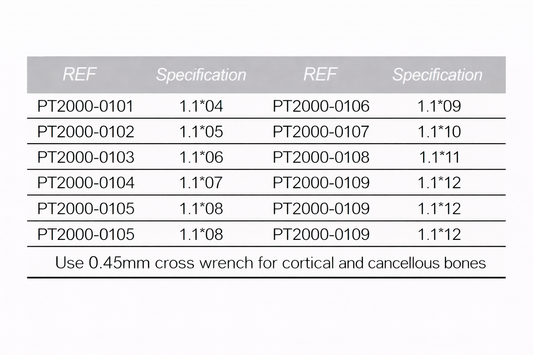 1.1mm Cortical Self-Tapping Screw