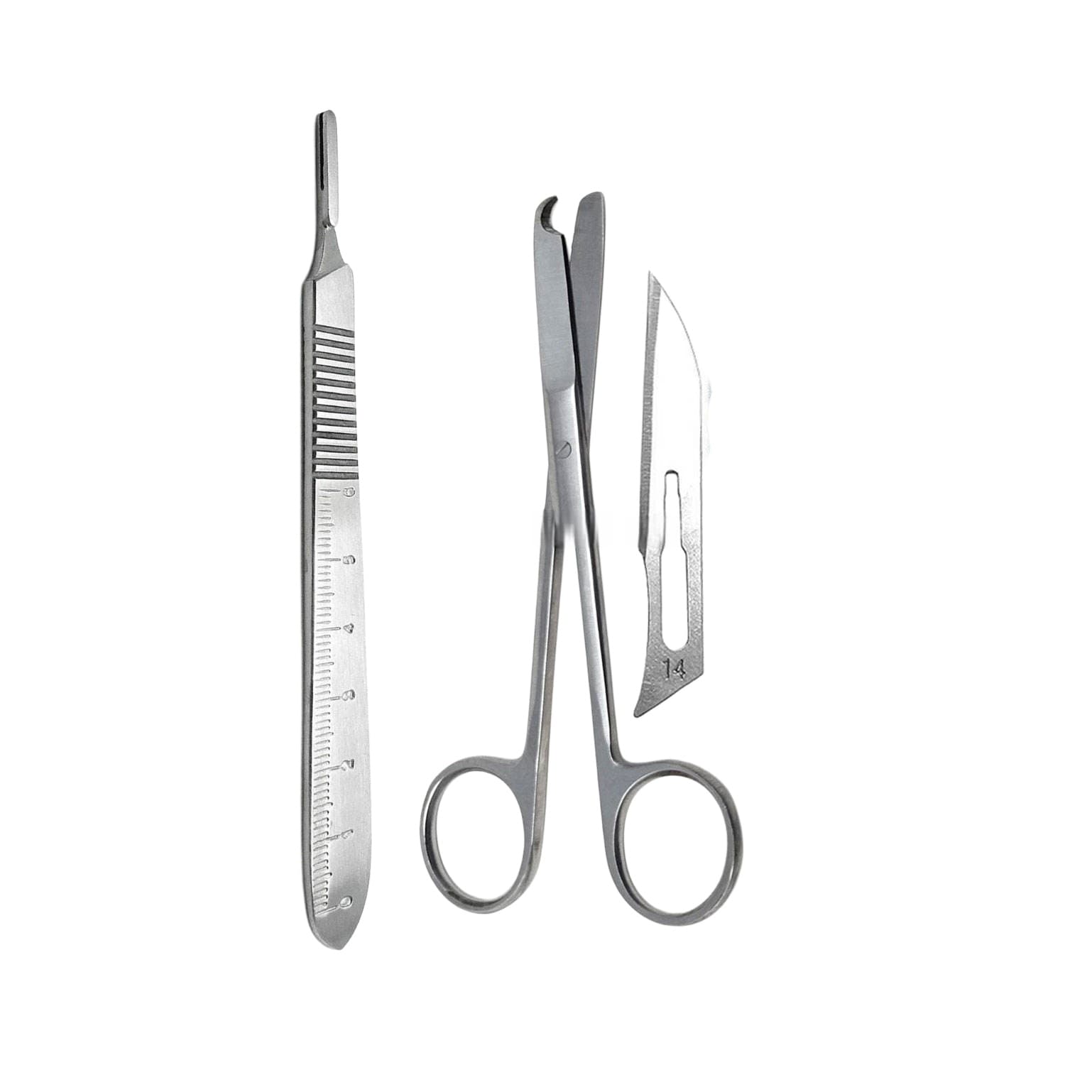 Suture Scissors for Surgical Stitching, Stainless Steel Manual 4.5 Inch