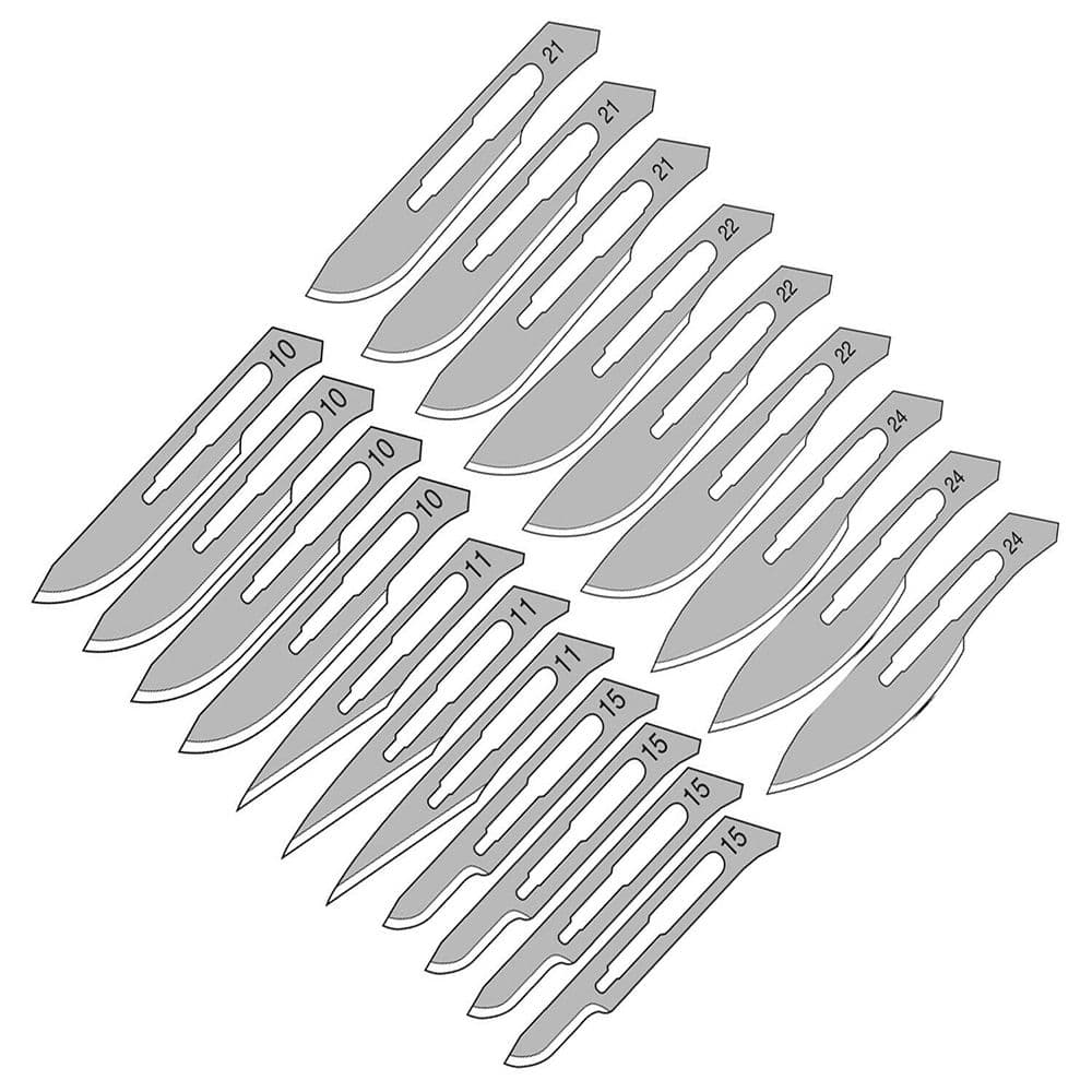 ใบมีด Scalpel สำหรับใช้งานทางศัลยกรรม สเตนเลสสตีล #10 #11 #15 ได้รับการรับรอง CE