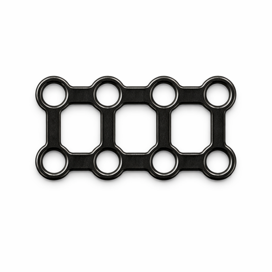 Eight‑Hole Square Titanium Link Plate 11×25